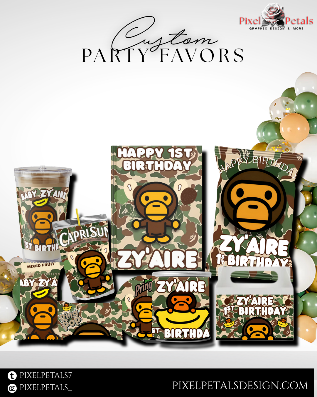 Digital Party Favors Design